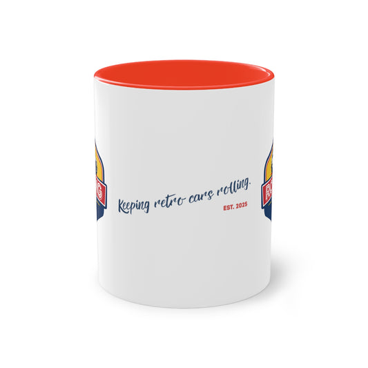 Keeping Retro Cars Rolling Coffee Mug