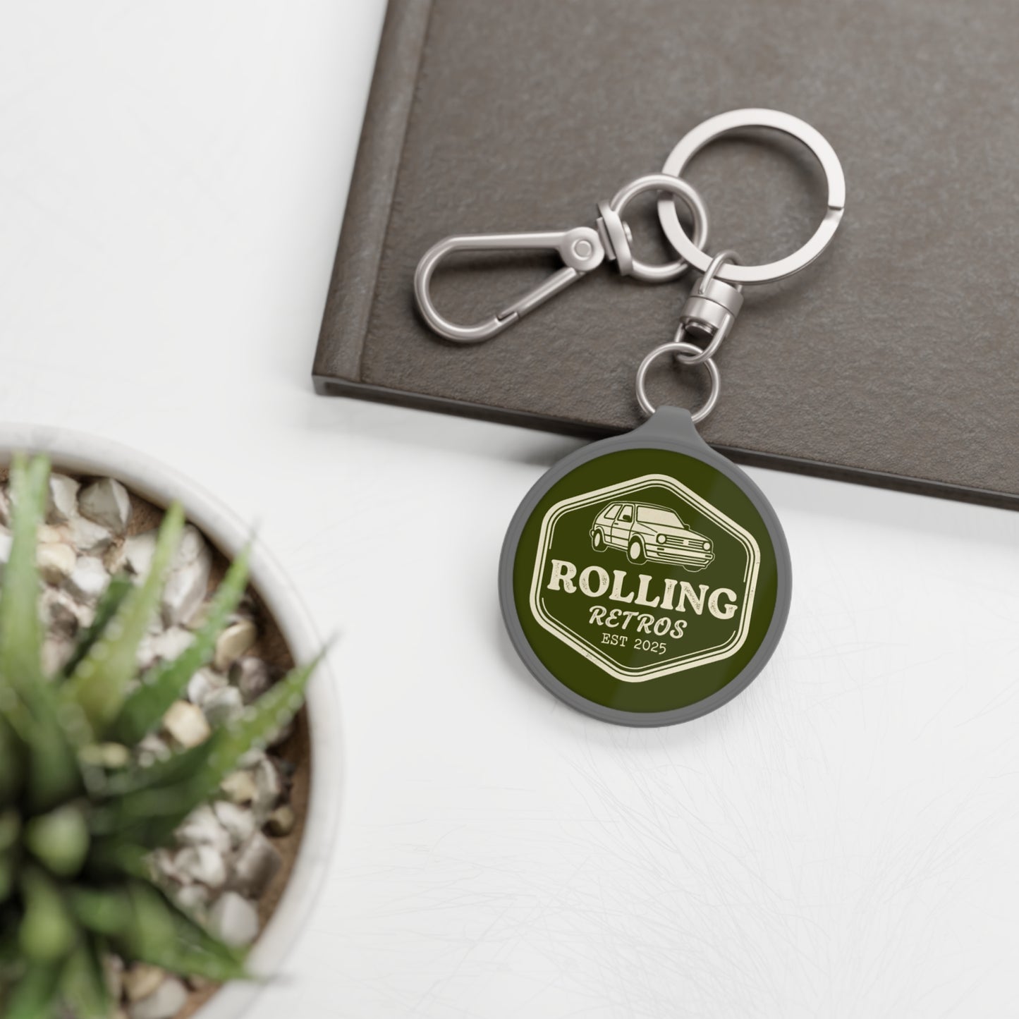 Rolling Retros Keyring Tag