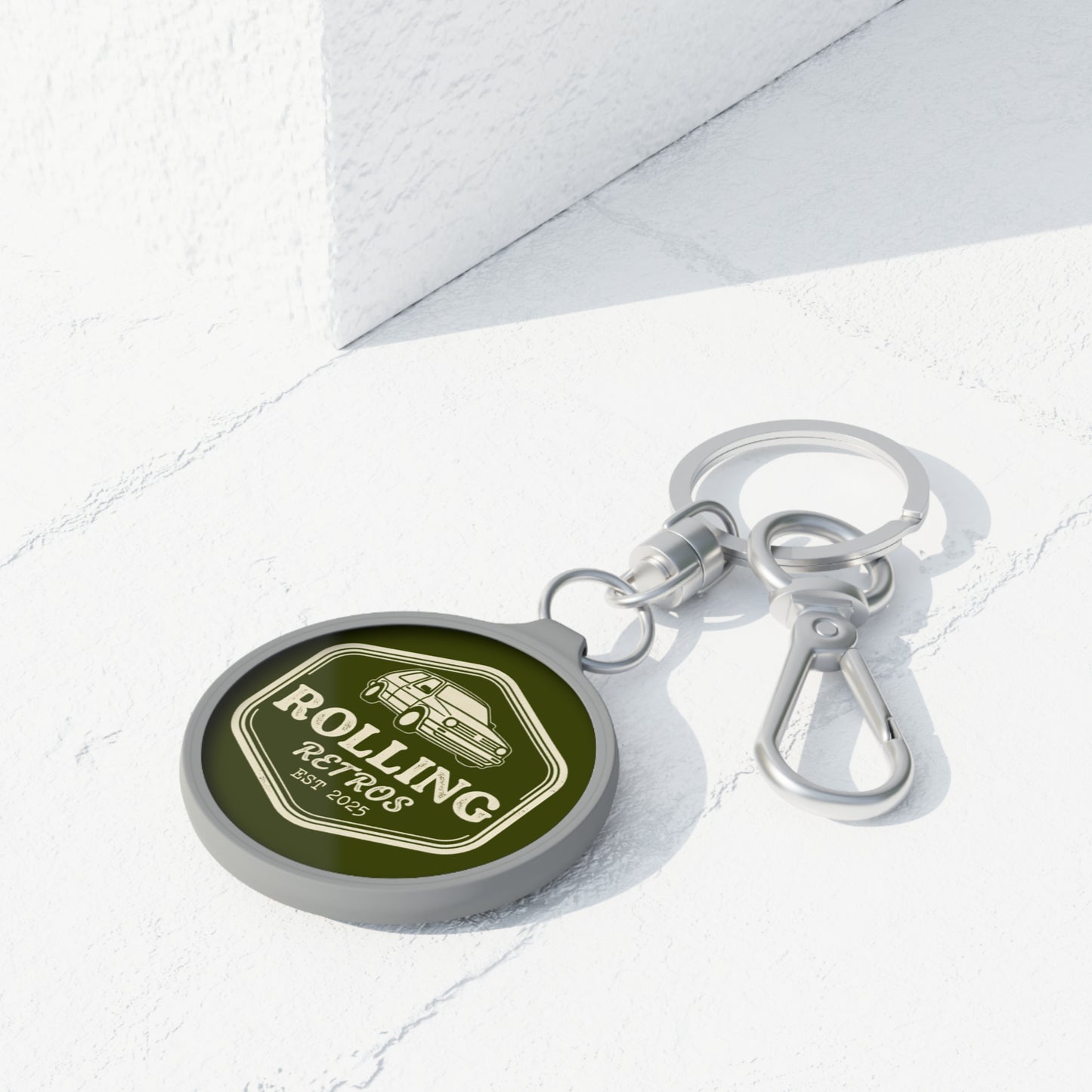 Rolling Retros Keyring Tag
