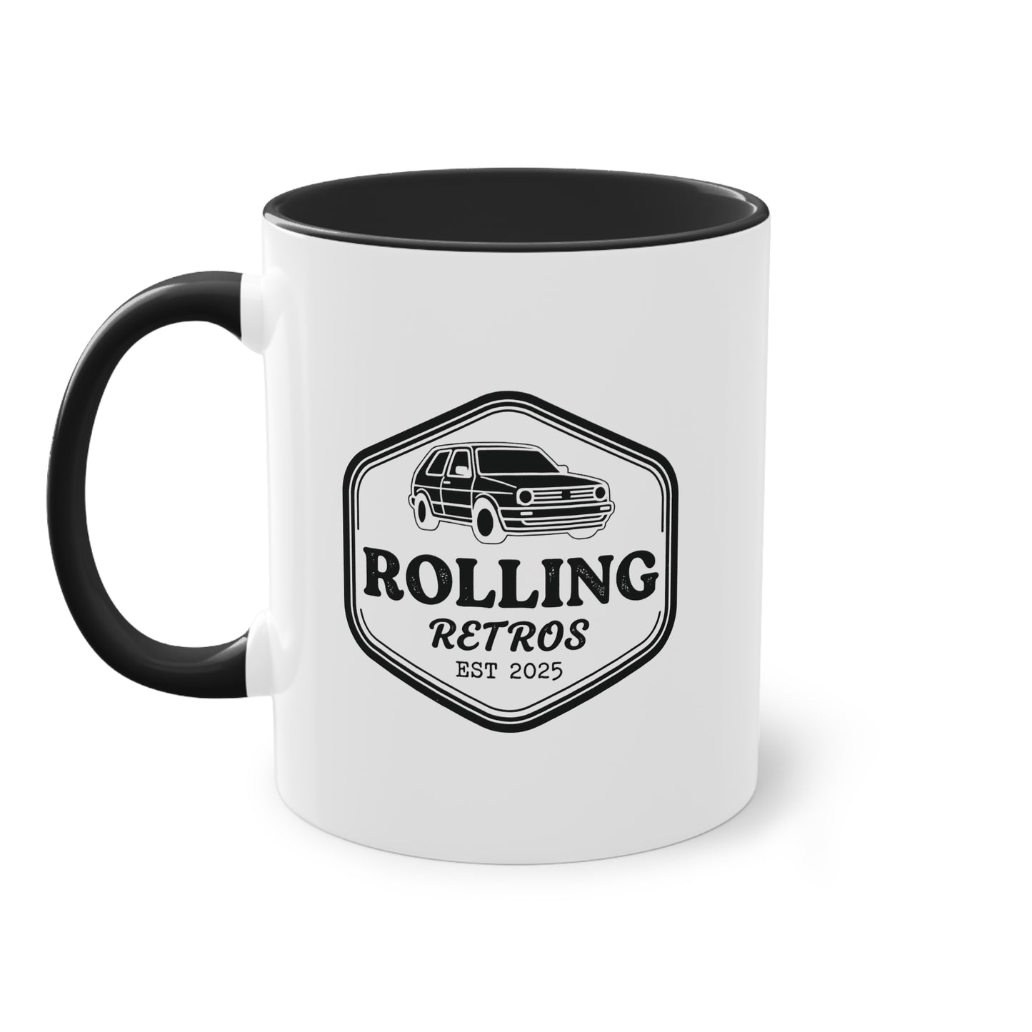 Rolling Retros Coloured Coffee Mugs
