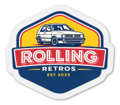 Rolling Retros Window Sticker